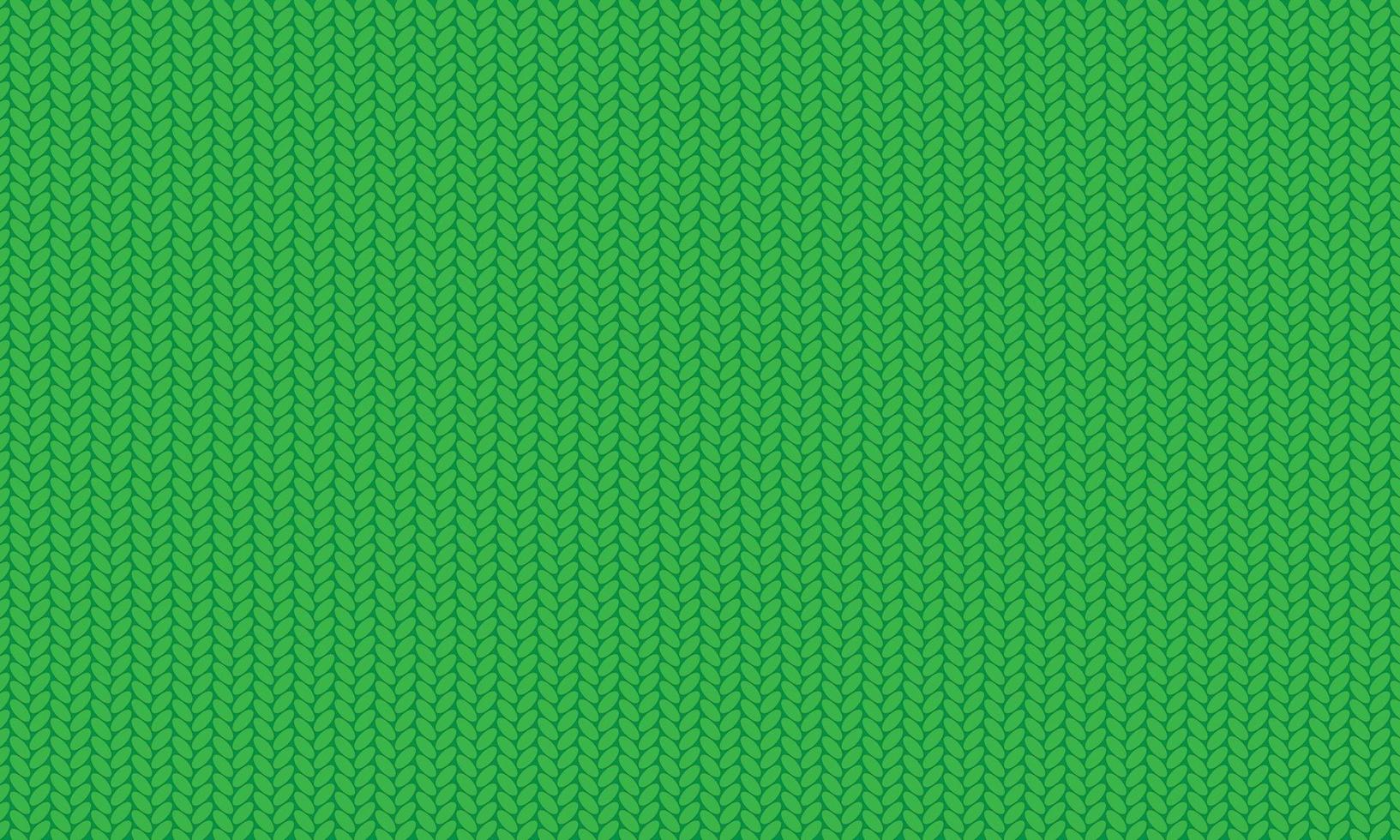 Texture of green knitted fabric. Cozy red knitting pattern vector