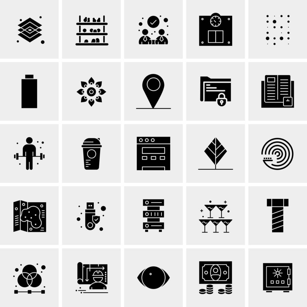 25 Universal Business Icons Vector Creative Icon Illustration to use in web and Mobile Related project