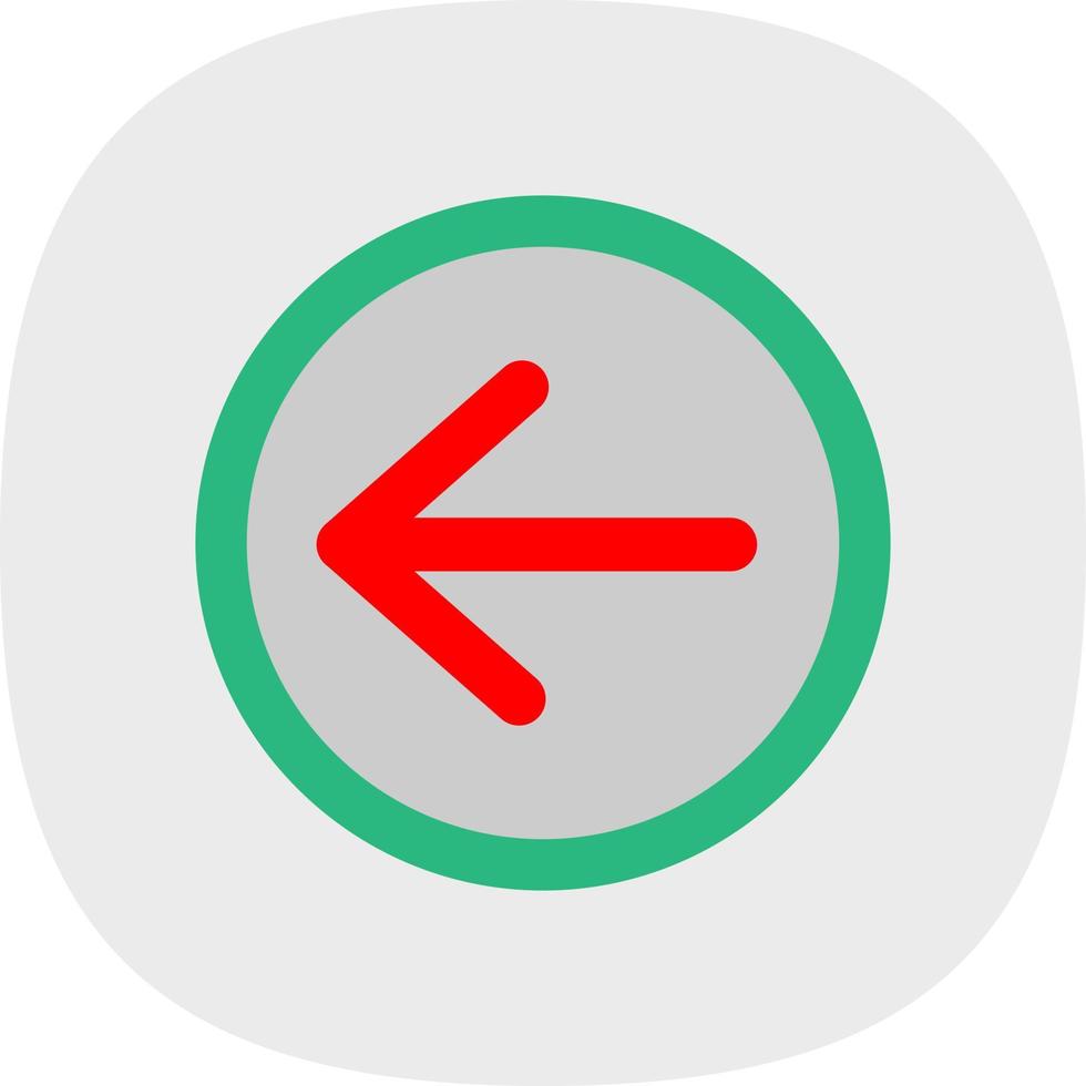 Arrow Left Vector Icon Design
