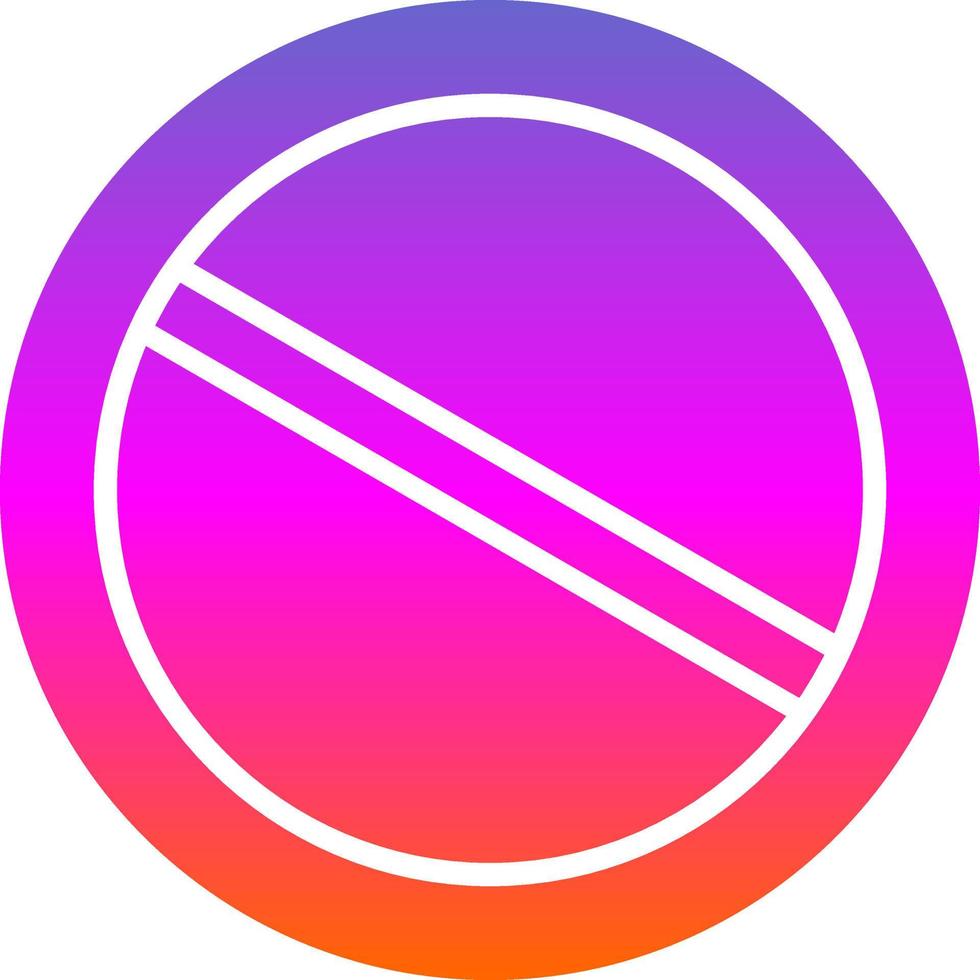Slash Vector Icon Design