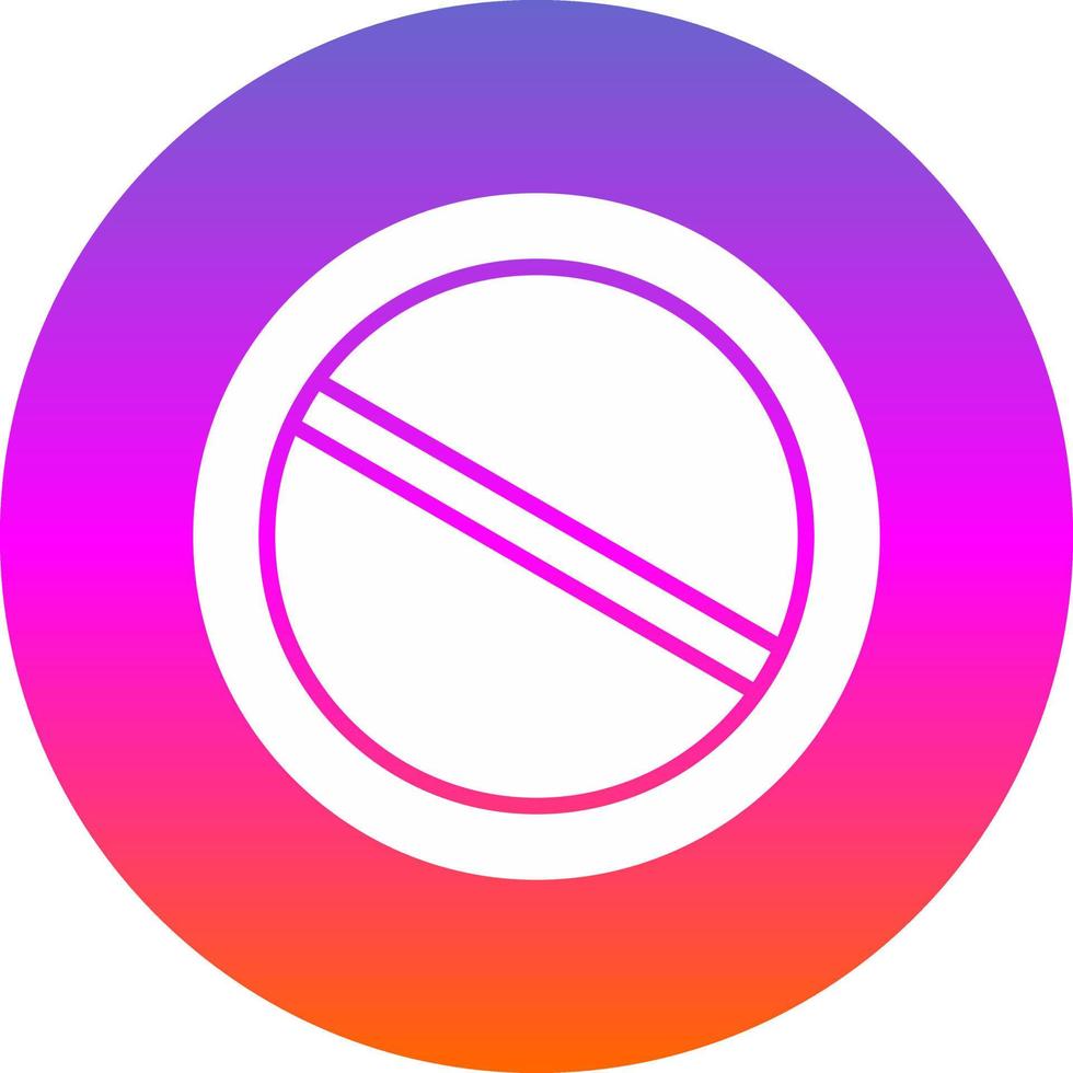 Slash Vector Icon Design
