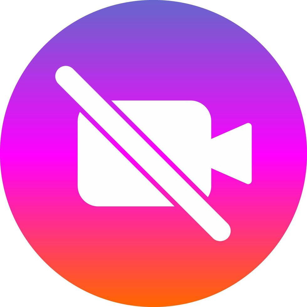 Video Off Vector Icon Design