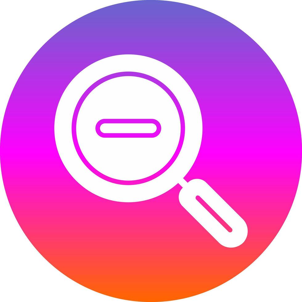 Zoom Out Vector Icon Design