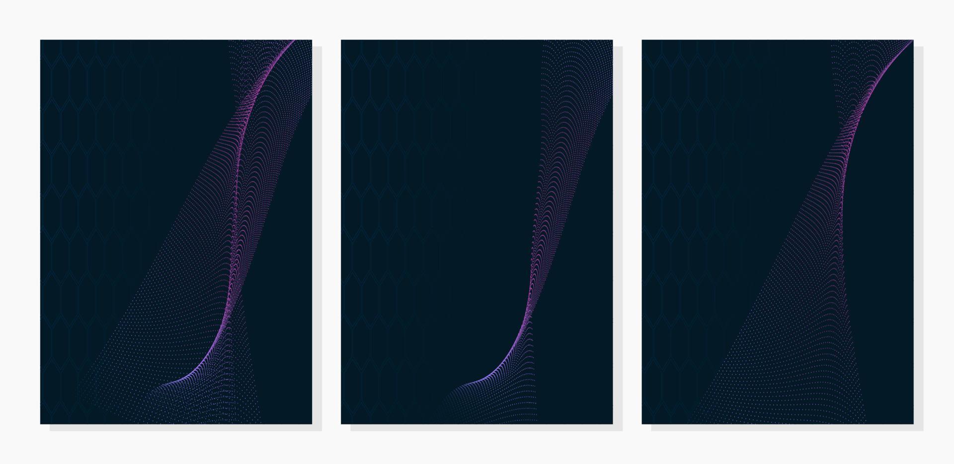 Technology abstract lines and dots connection poster or cover.. Connection digital data and big data concept. Digital data visualization. Vector illustration