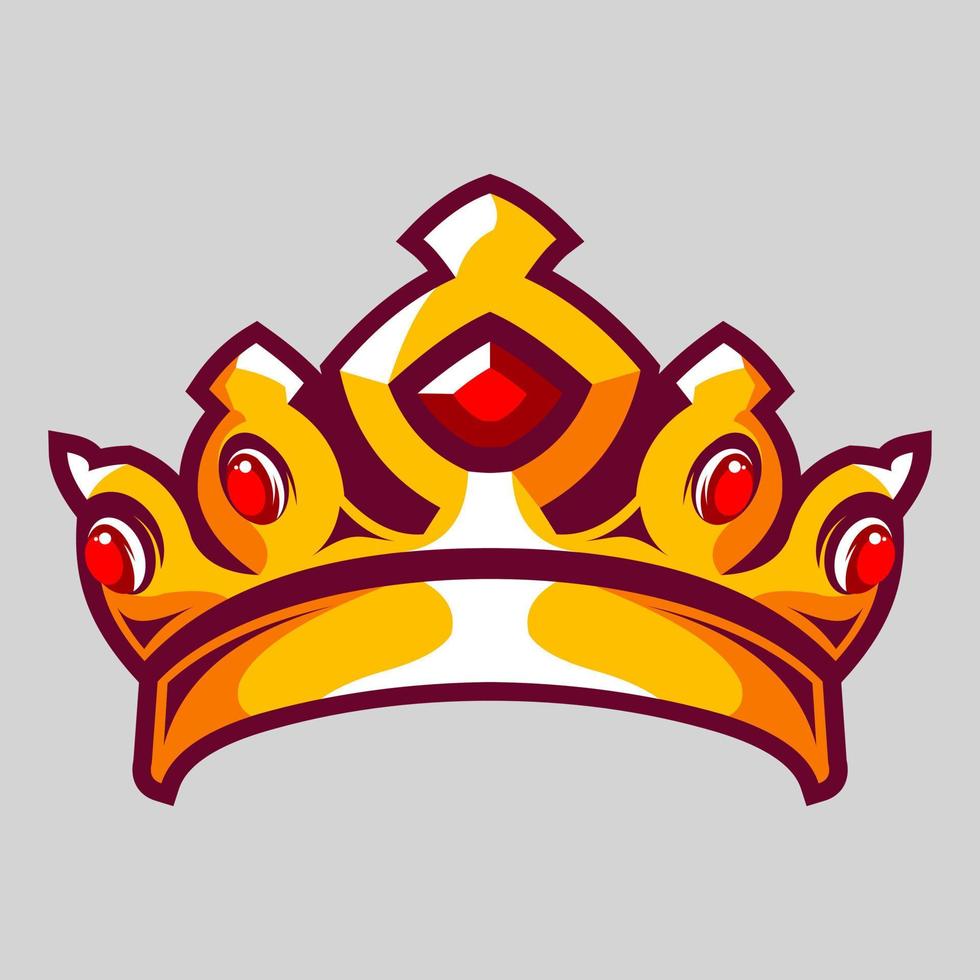 Vector illustration golden crown designs