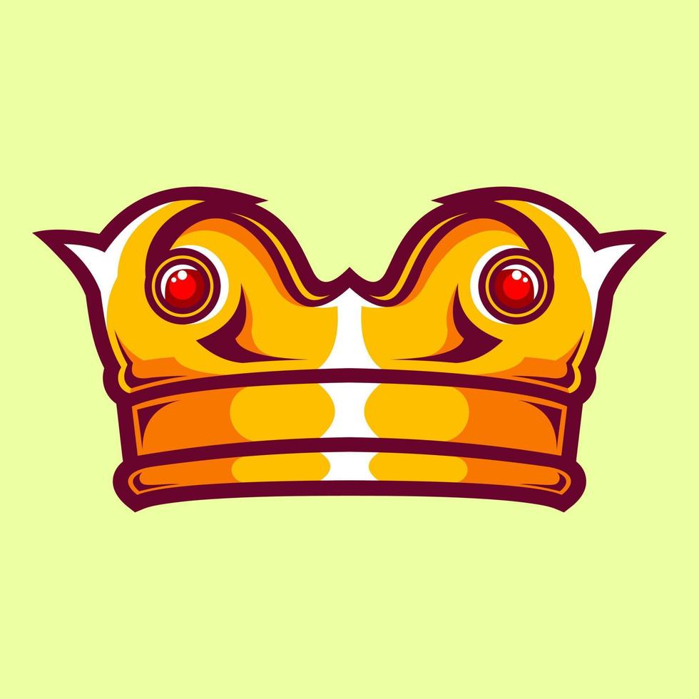 Gold crown design vector illustration