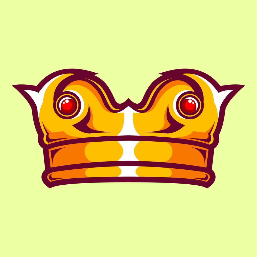 Gold crown design vector illustration