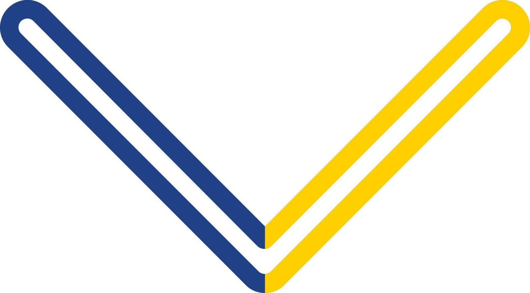 Down Vector Icon Design