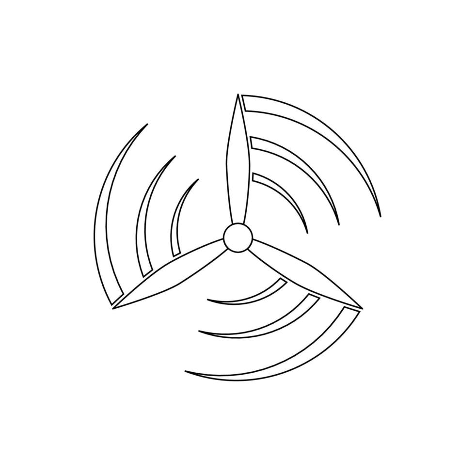 wind fan logo vektor vector