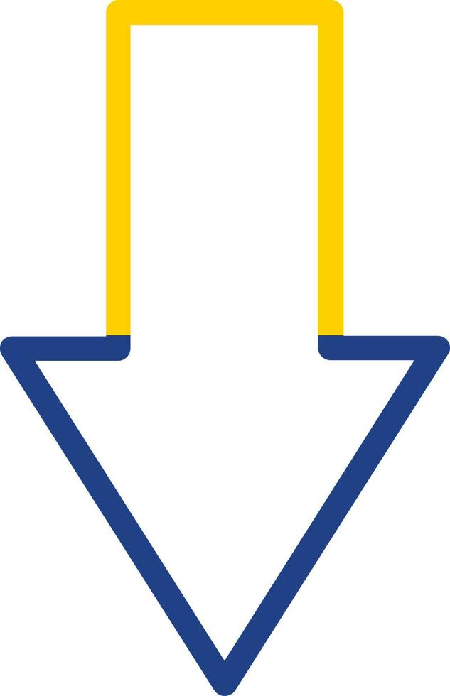 Down Vector Icon Design