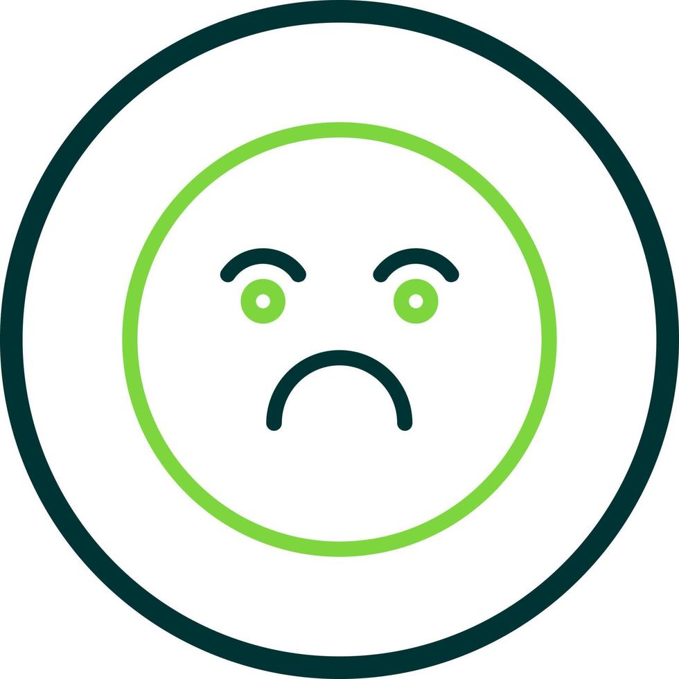 Frown Vector Icon Design