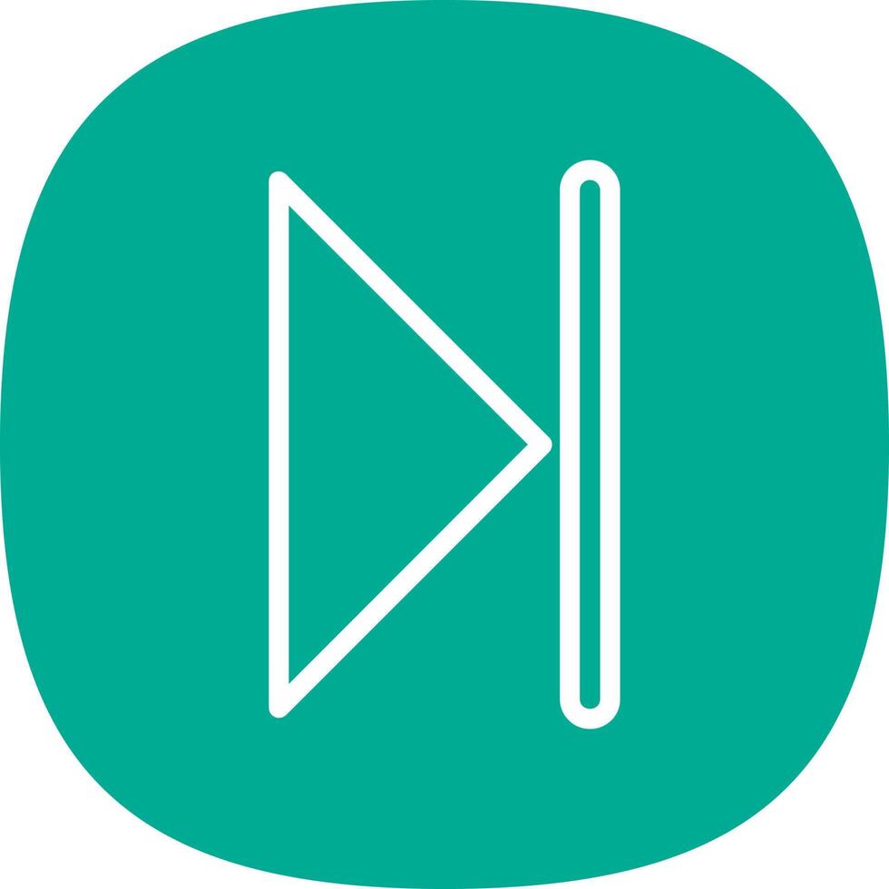 Skip Vector Icon Design