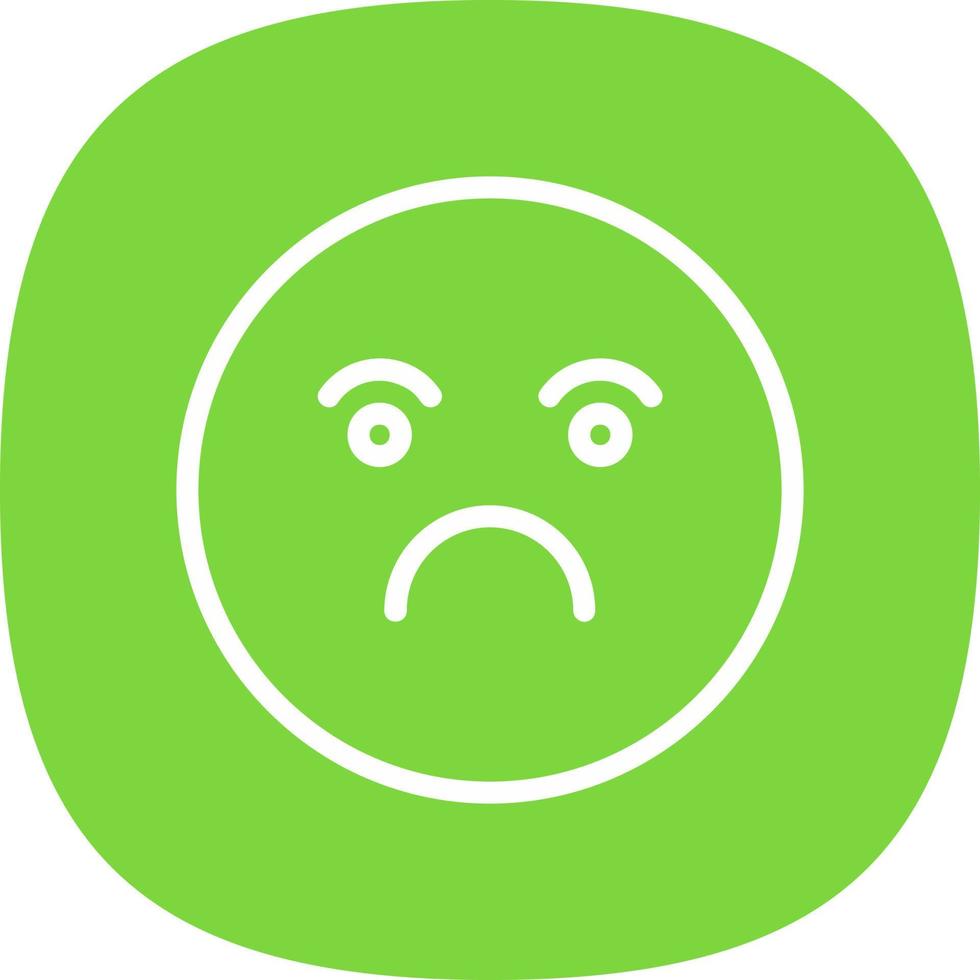 Frown Vector Icon Design