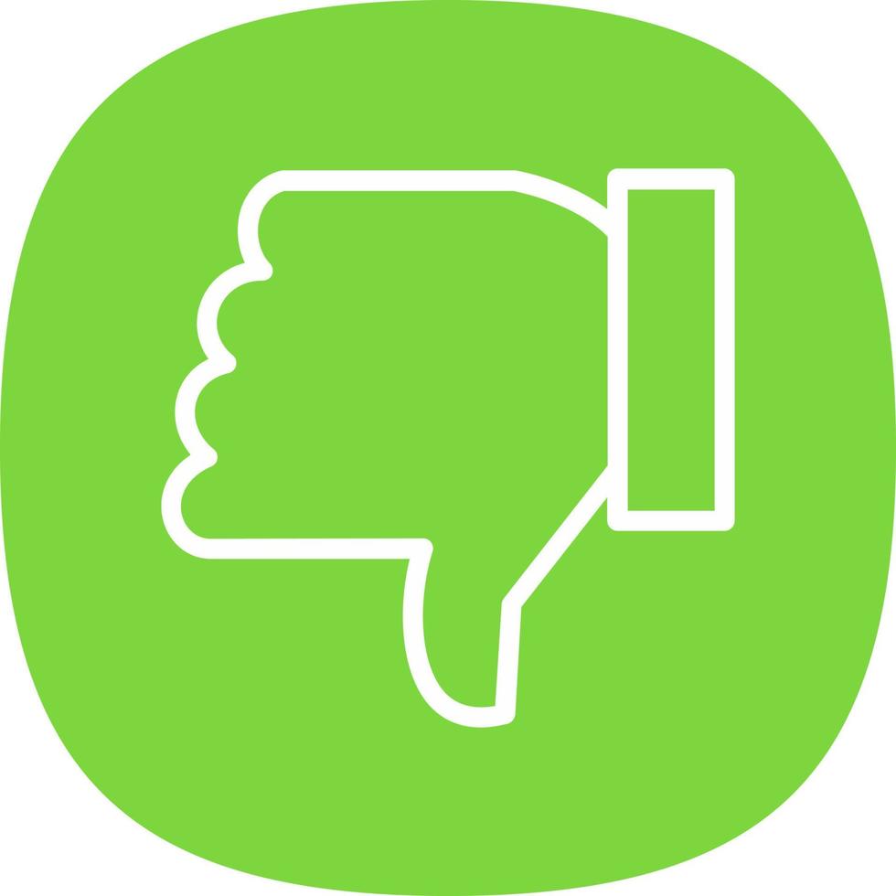 Thumbs Down Vector Icon Design