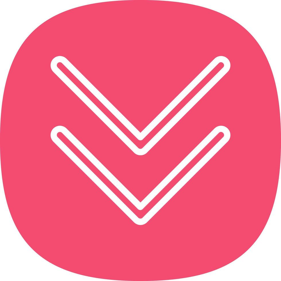 Chevrons Down Vector Icon Design
