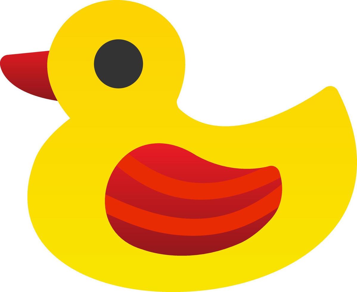 Rubber Duck Vector Icon Design