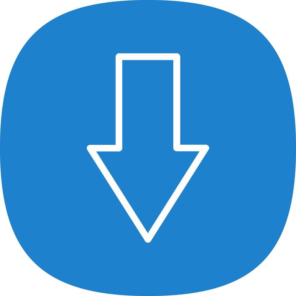 Down Vector Icon Design