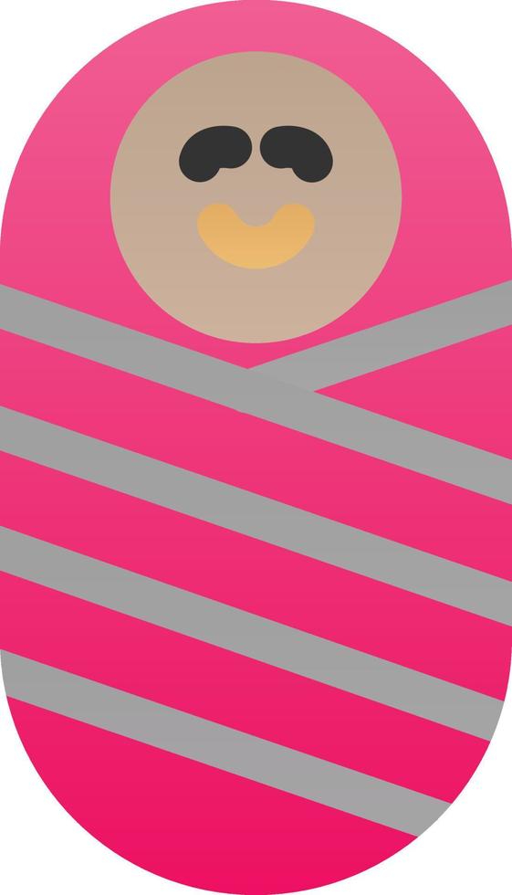 Newborn Baby Vector Icon Design