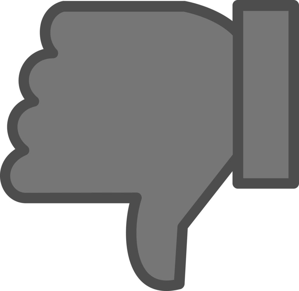 Thumbs Down Vector Icon Design