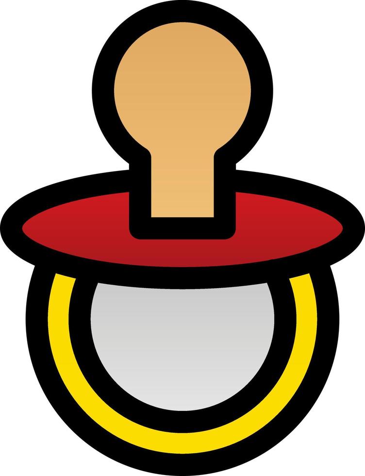 Pacifier Vector Icon Design