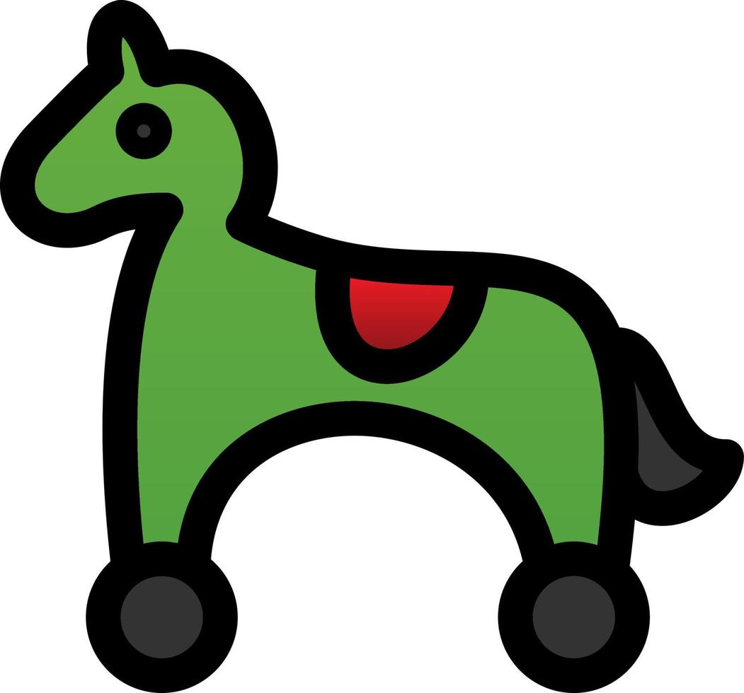 Toy Horse Vector Icon Design