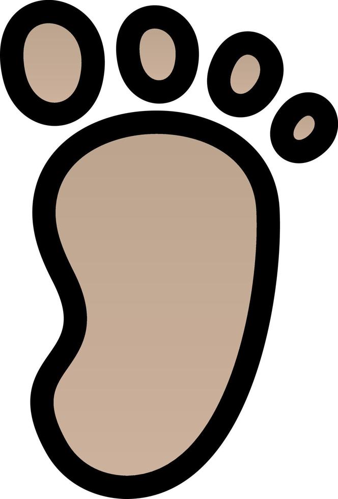 Footprint Vector Icon Design