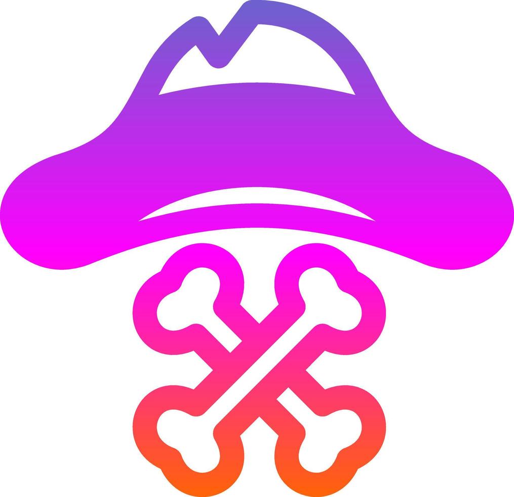 Pirate Hat Vector Icon Design