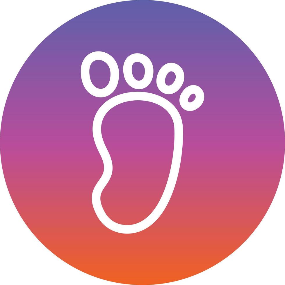 Footprint Vector Icon Design