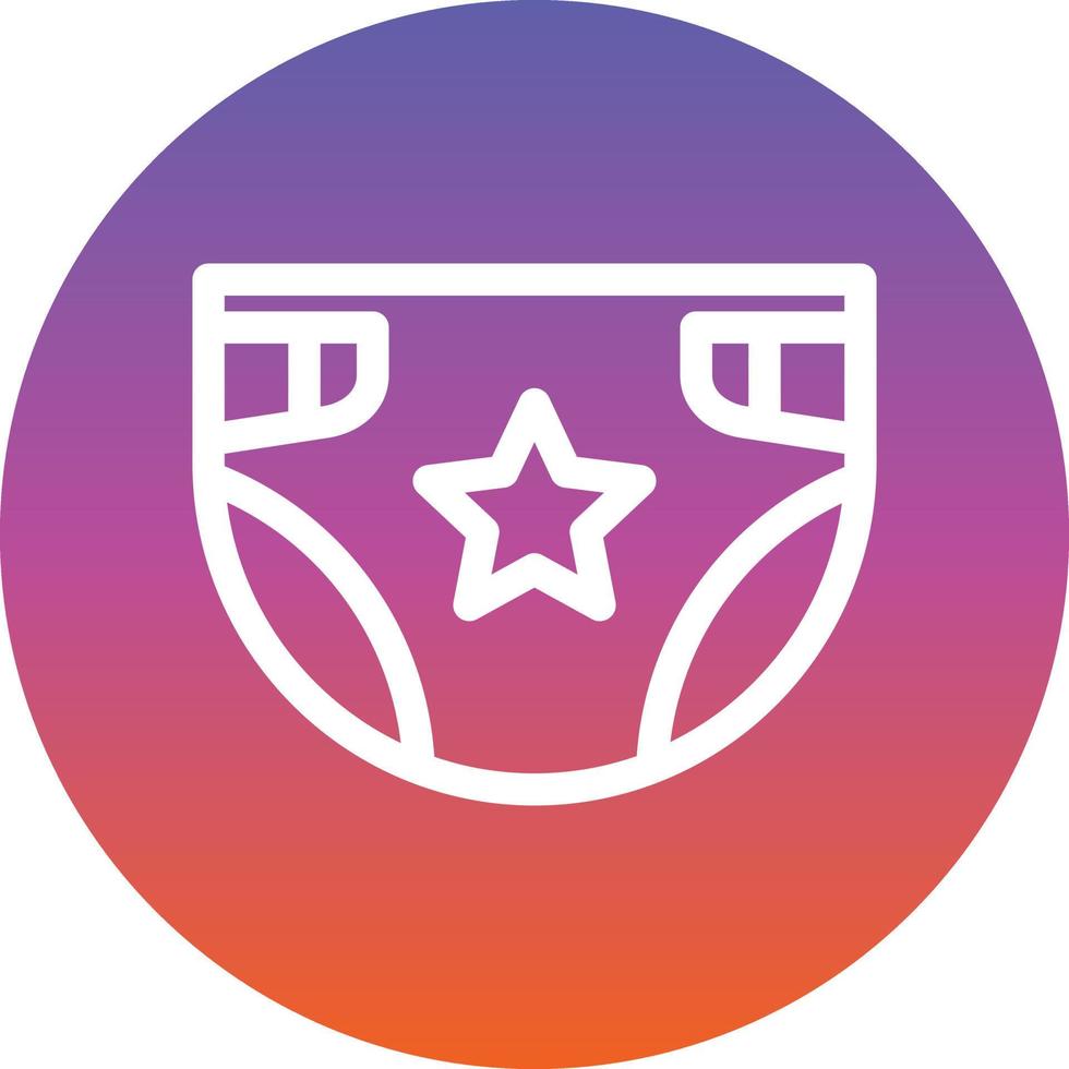 Diaper Vector Icon Design