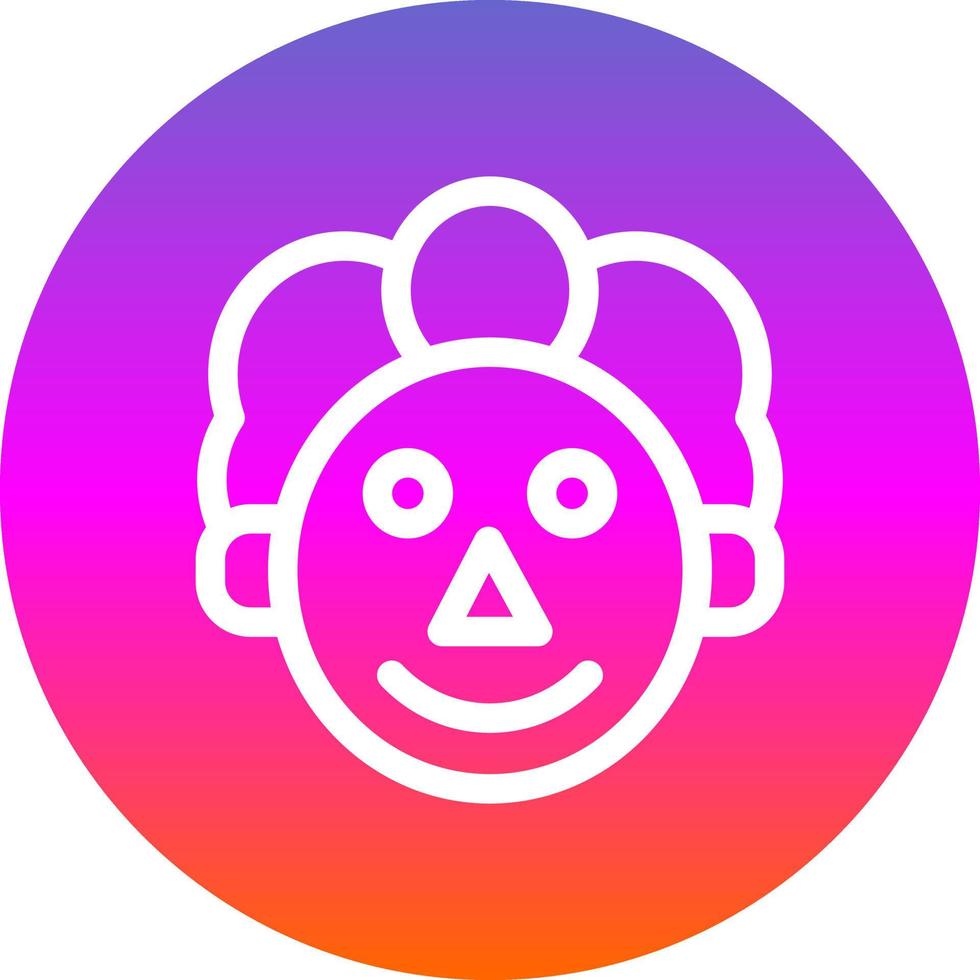 Clown Vector Icon Design