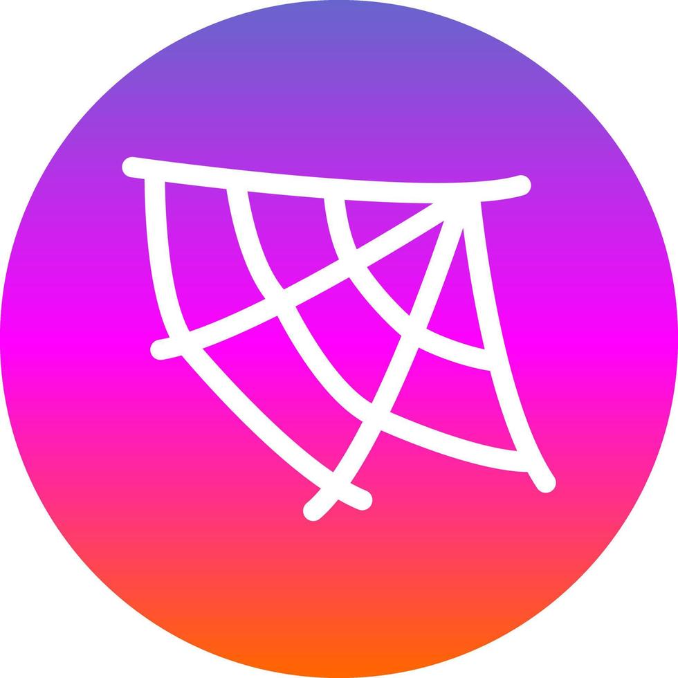 Spider Web Vector Icon Design