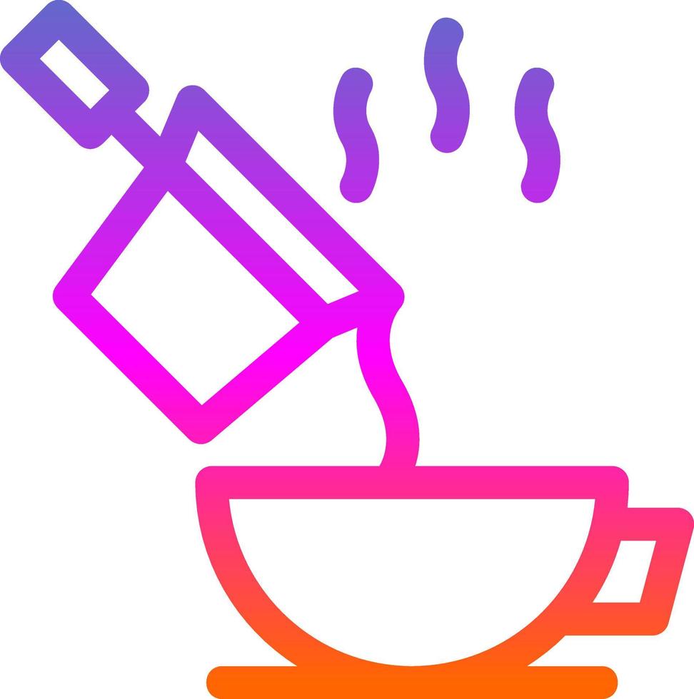 vierta el diseño del icono del vector de café