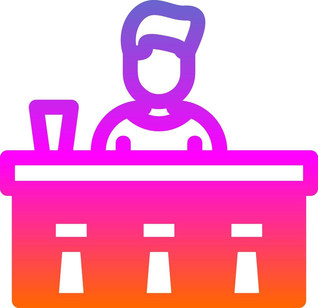 Bar Counter Vector Icon Design