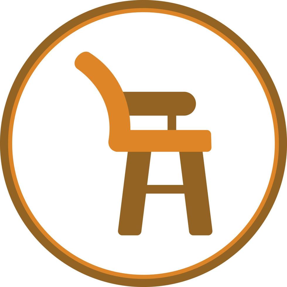 High Chair Vector Icon Design