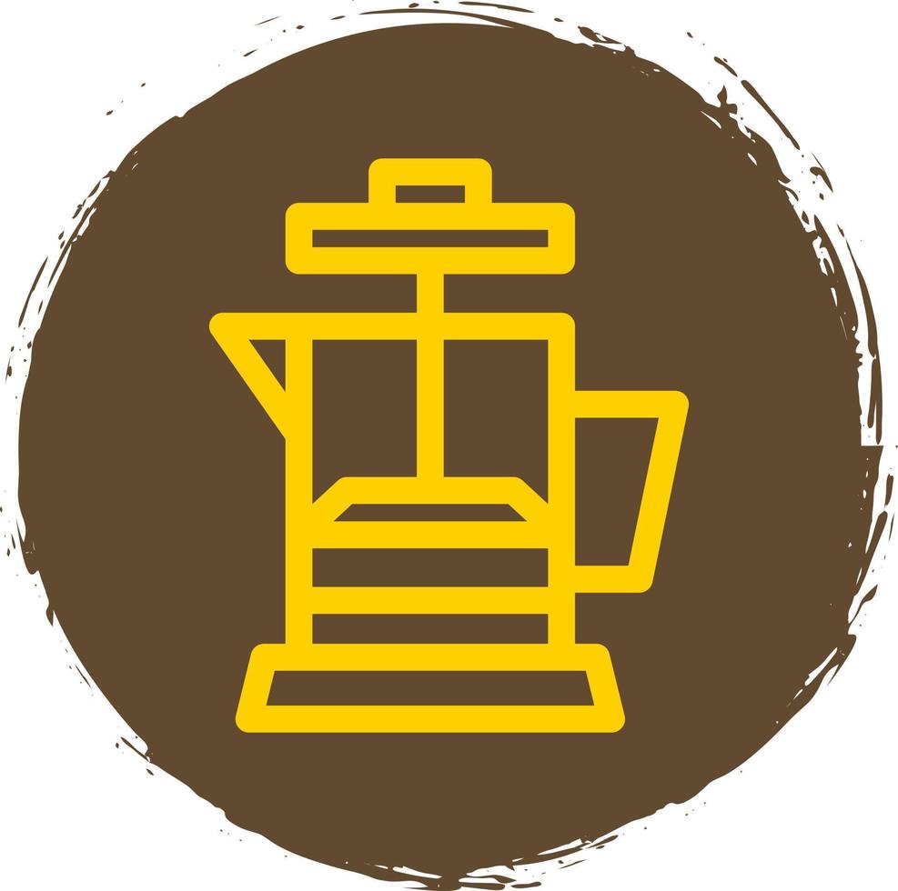 Coffee Press Vector Icon Design