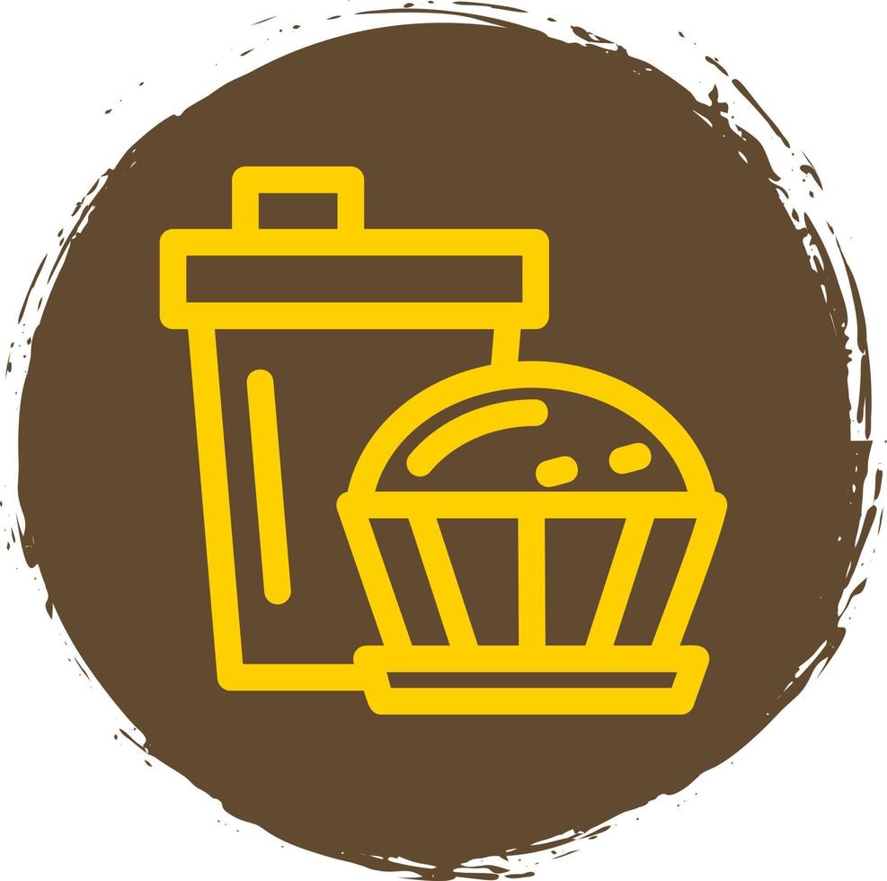 diseño de icono de vector de muffin de café