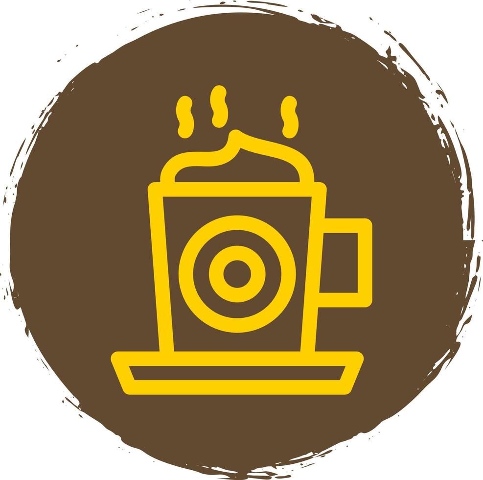 diseño de icono de vector de capuchino