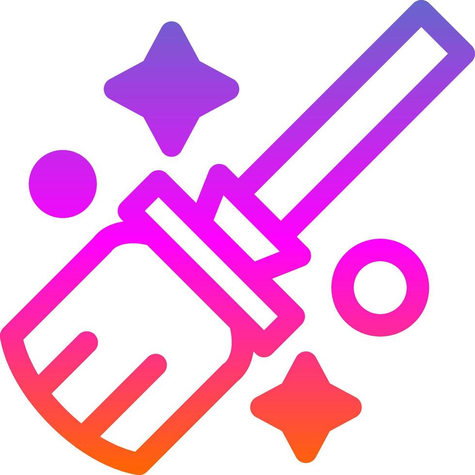 Flying Broom Vector Icon Design