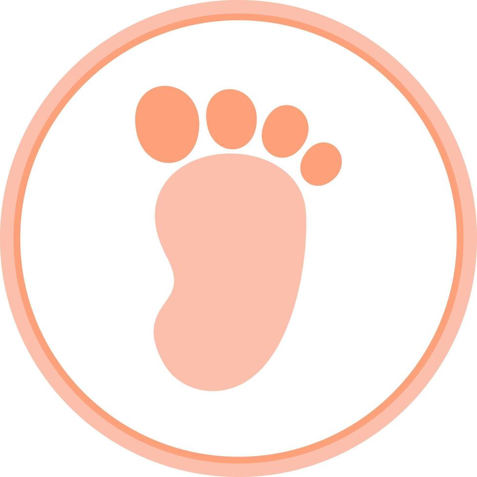 Footprint Vector Icon Design