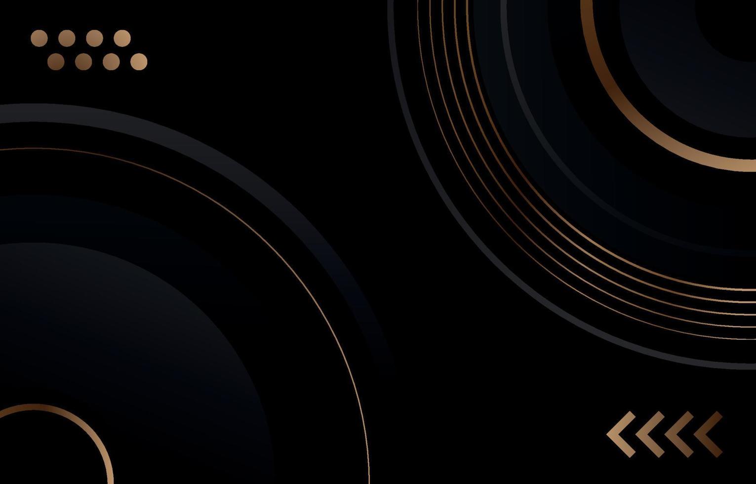 Black Gold Abstract Gradient Background vector