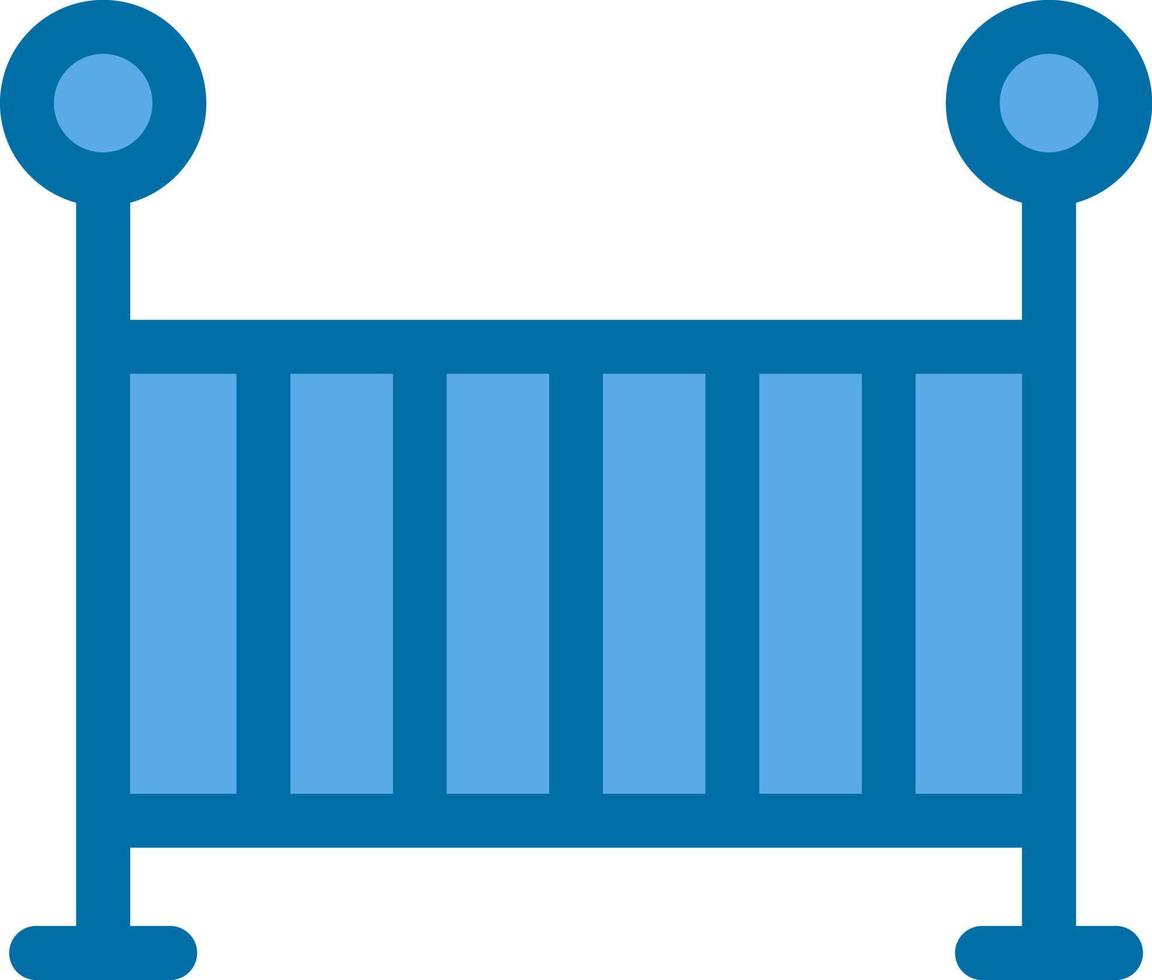 Baby Crib Vector Icon Design
