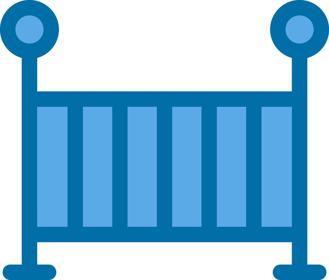 Baby Crib Vector Icon Design