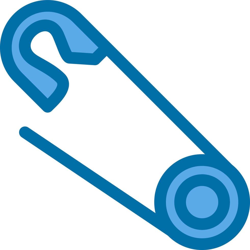 Safety Pin Vector Icon Design