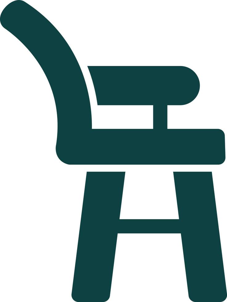 High Chair Vector Icon Design