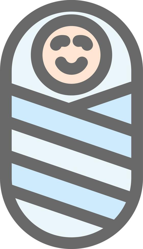 Newborn Baby Vector Icon Design