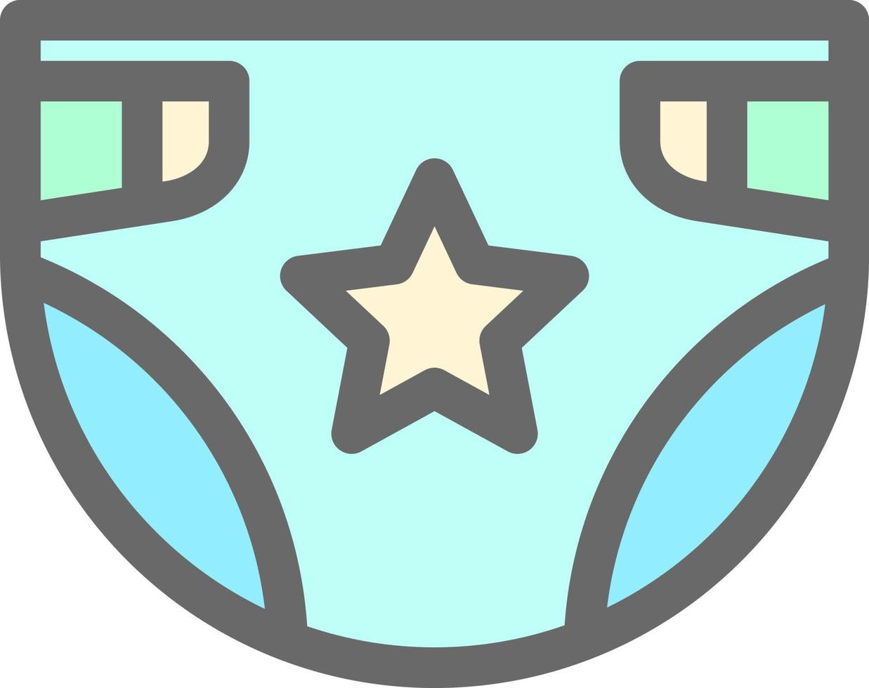 Diaper Vector Icon Design