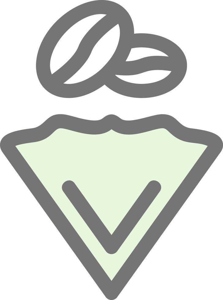 Coffee Filter Vector Icon Design