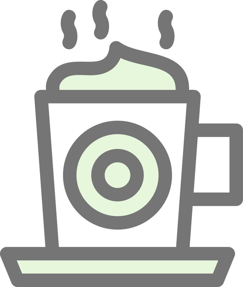 diseño de icono de vector de capuchino