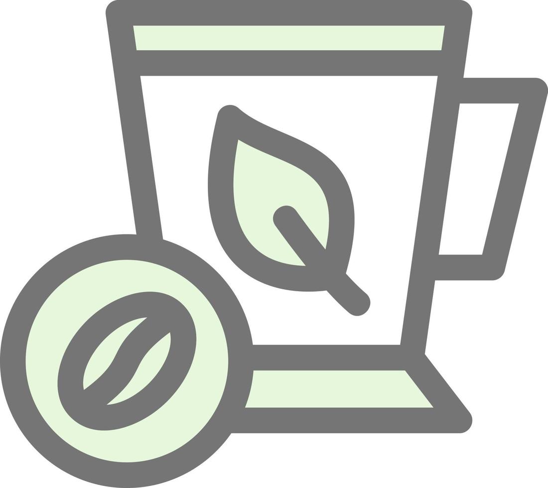 Mint Coffee Vector Icon Design