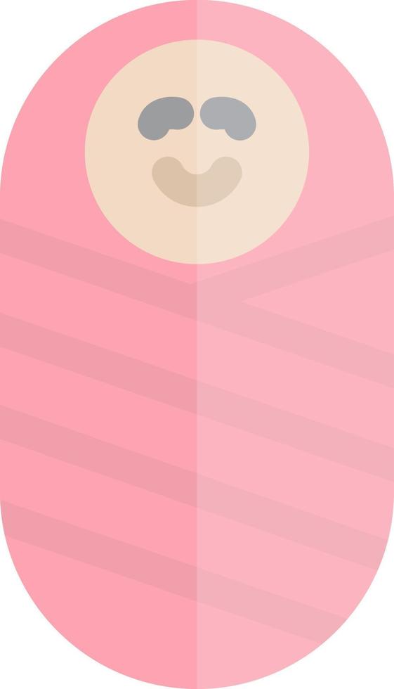 Newborn Baby Vector Icon Design